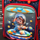 کوله پشتی بچگانه صندوقی طرح Space از K-Z کد 40616025
