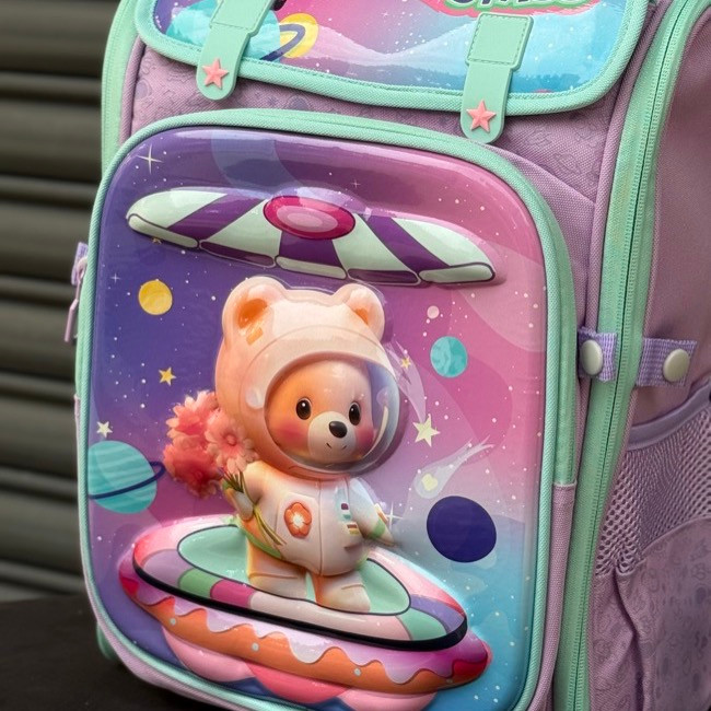 کوله پشتی بچگانه صندوقی طرح Space از K-Z کد 40616022