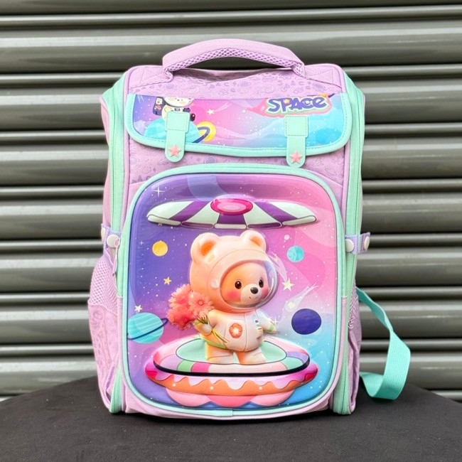 کوله پشتی بچگانه صندوقی طرح Space از K-Z کد 40616022